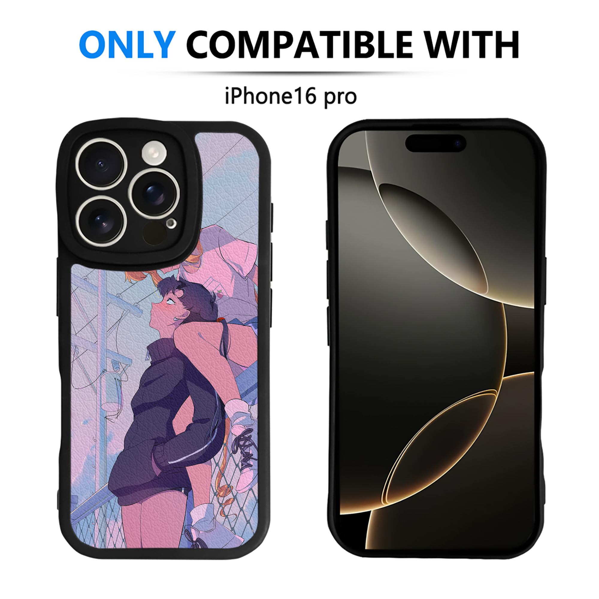 （画像用） 美少女戦士セーラームーン Sailor Moon 【iPhone 16シリーズ対応】シリコンスマホケース（レザー調） 材質：シリコン